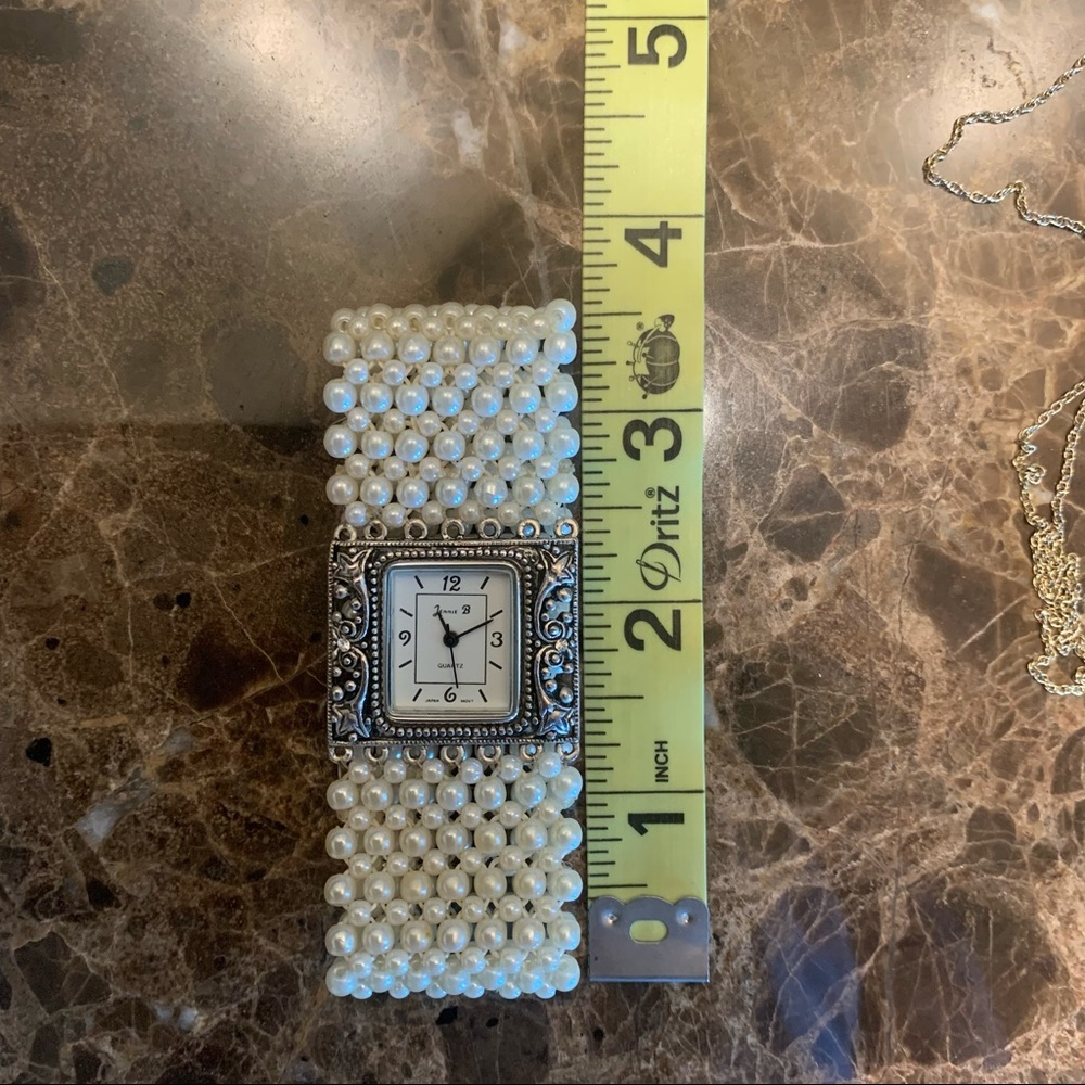 Vintage Jennie B quartz stainless steel watch bracelet - Picture 4 of 6